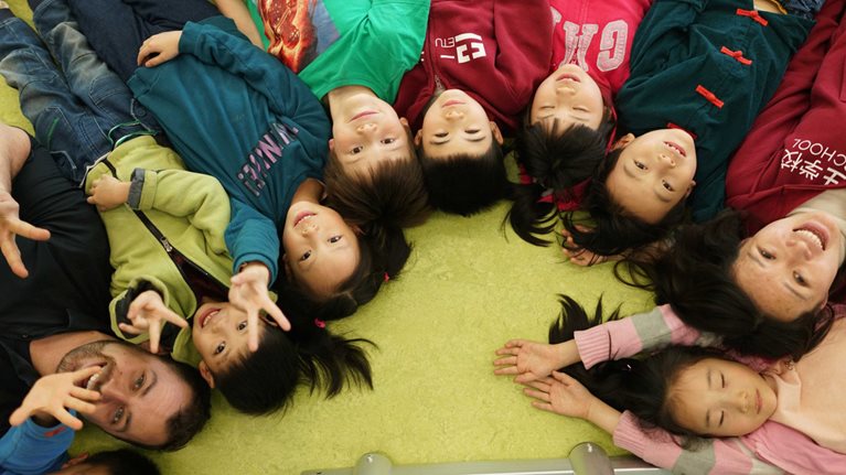 A group of young Chinese students