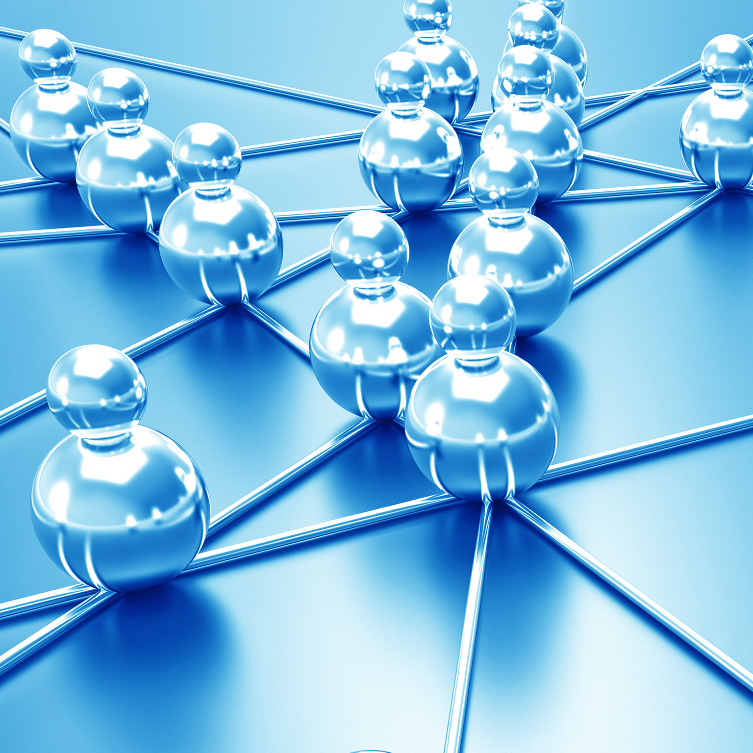 Digital illustration of a networking concept