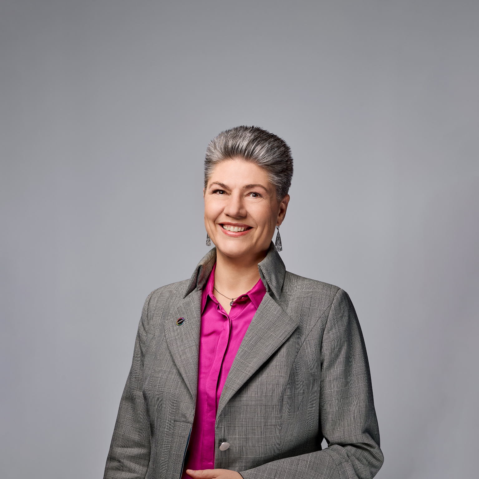 Smiling portrait of Covestro’s chief commercial officer, Monique Buch