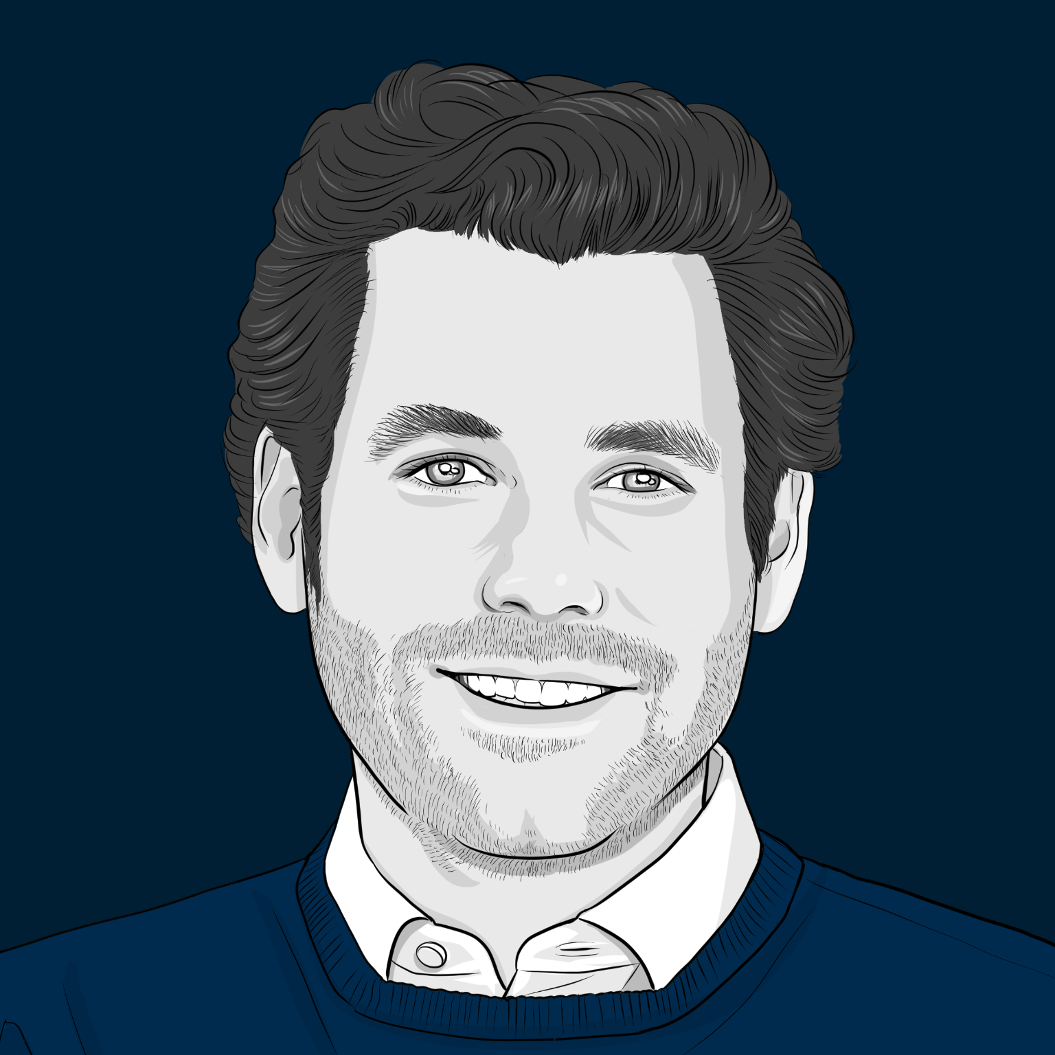 Illustration of David Nothacker headshot