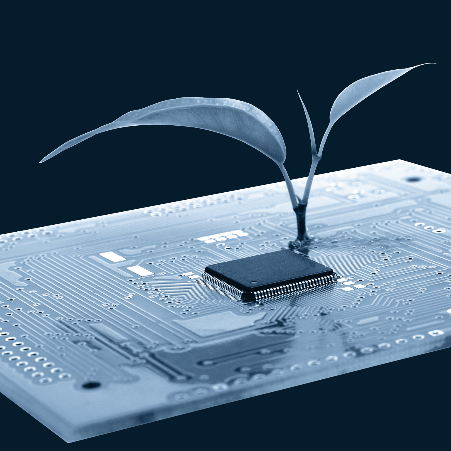 Nanotechnology conception - stock photo