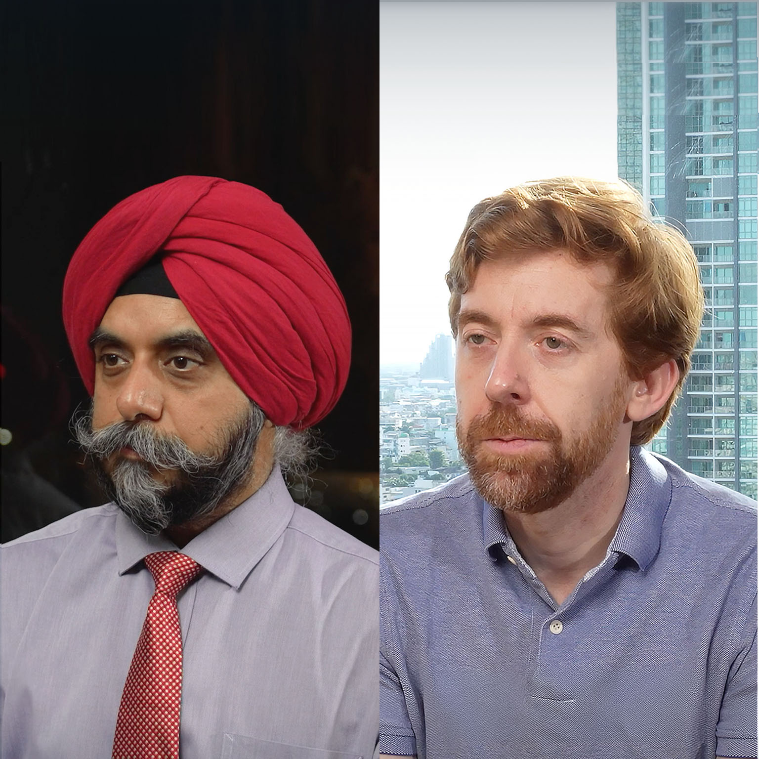 Screen shot of McKinsey partners Riccardo Drentin and Tarandeep Ahuja