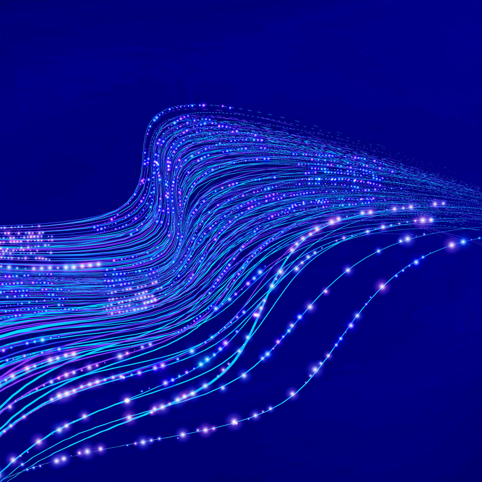 Conceptual illustration of data streams flowing