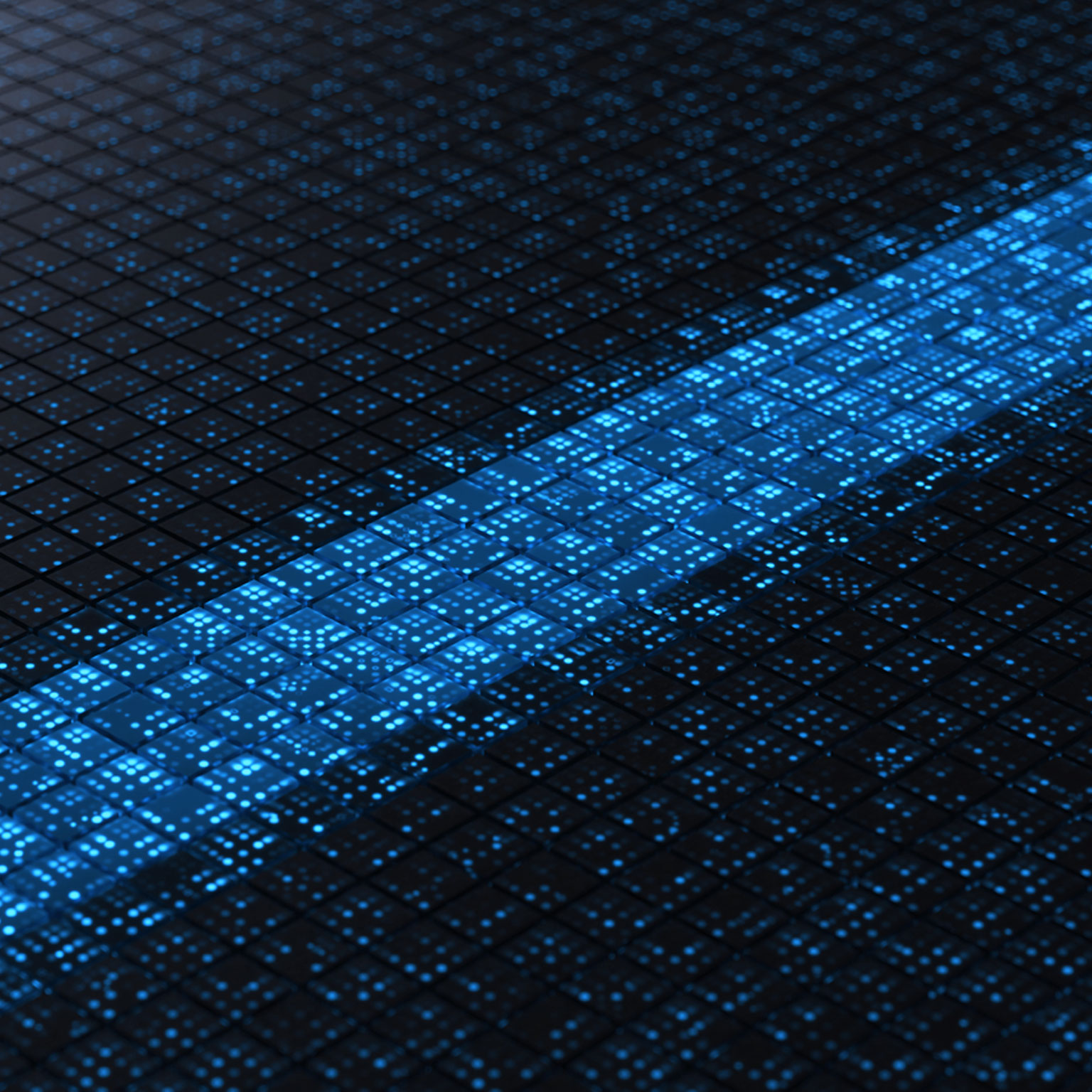 A moat of protective data runs diagonally across the digital surface.