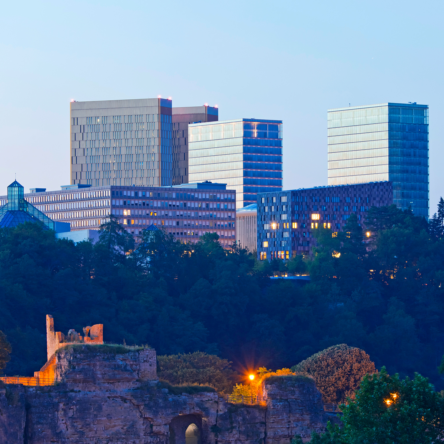 Luxembourg, View of office building