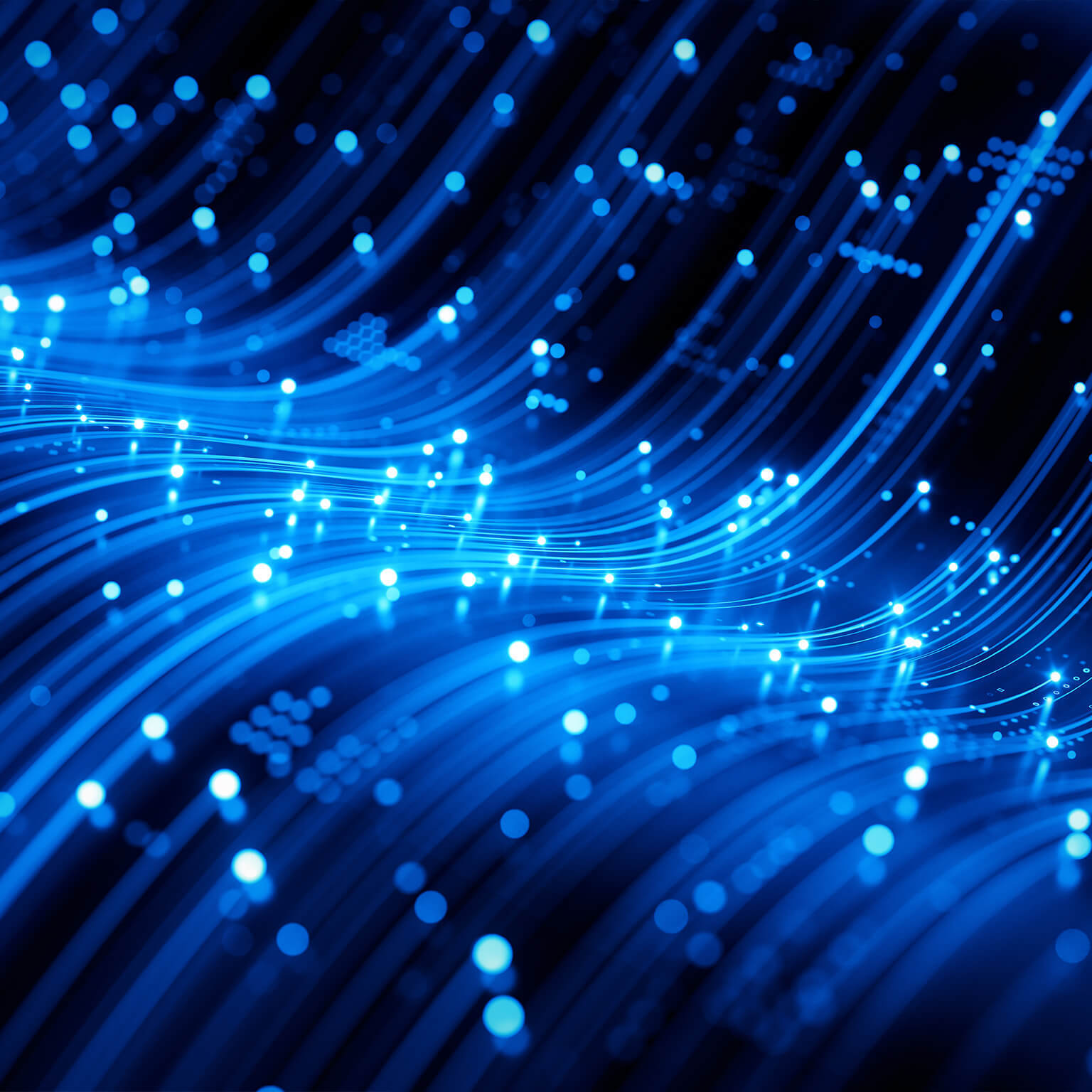 Waves of digital information concept