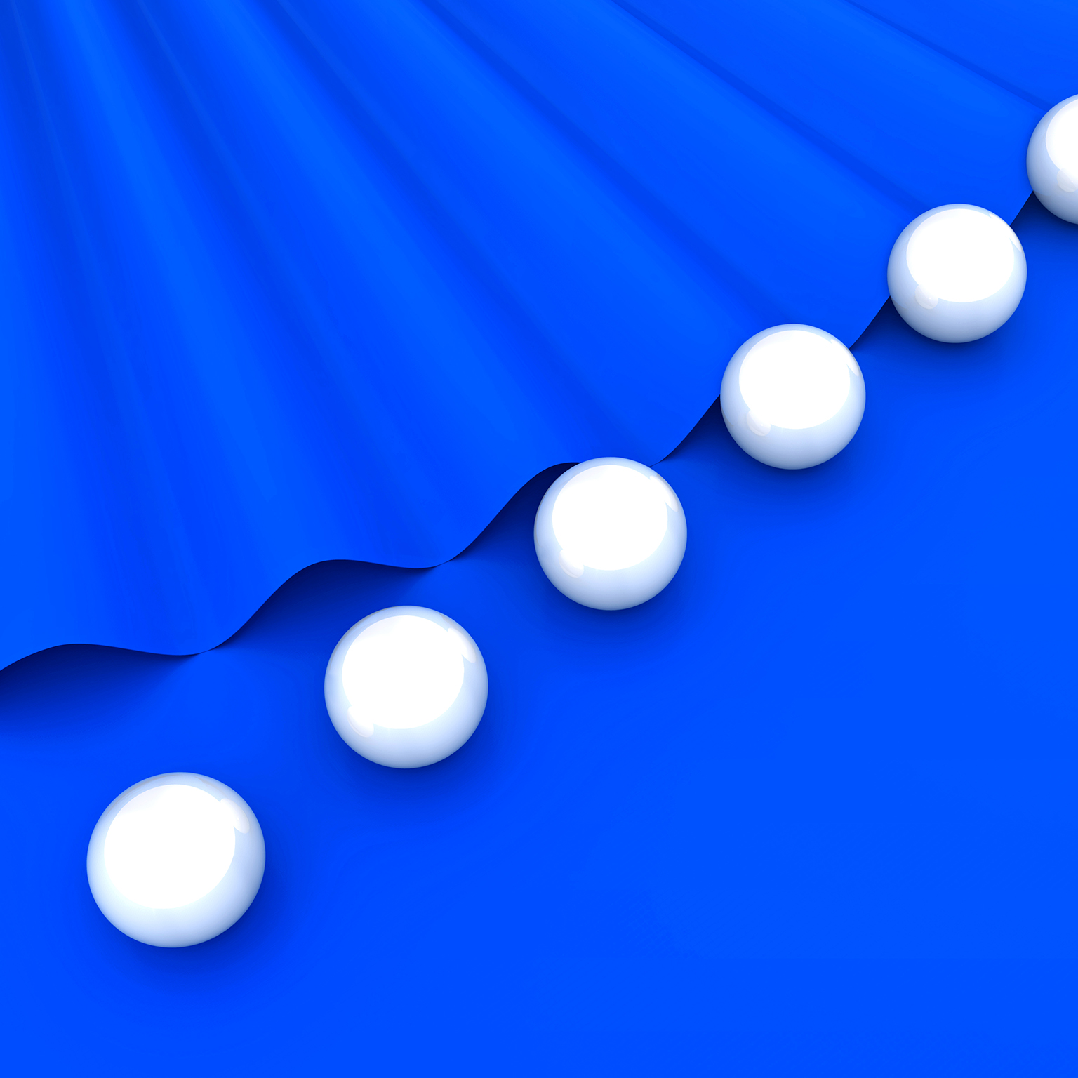 Glass ball abstract background. 3d