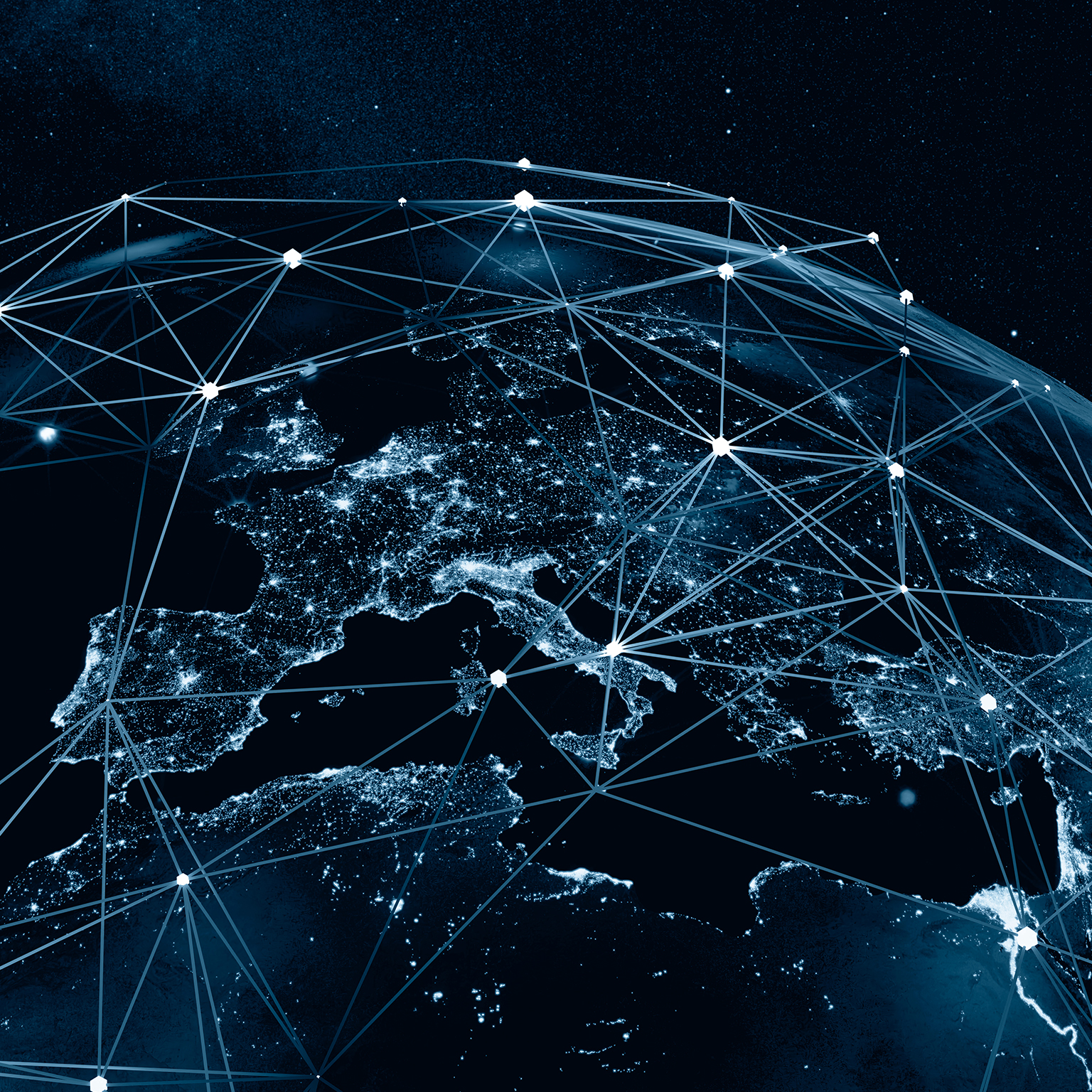 Global connections, conceptual illustration