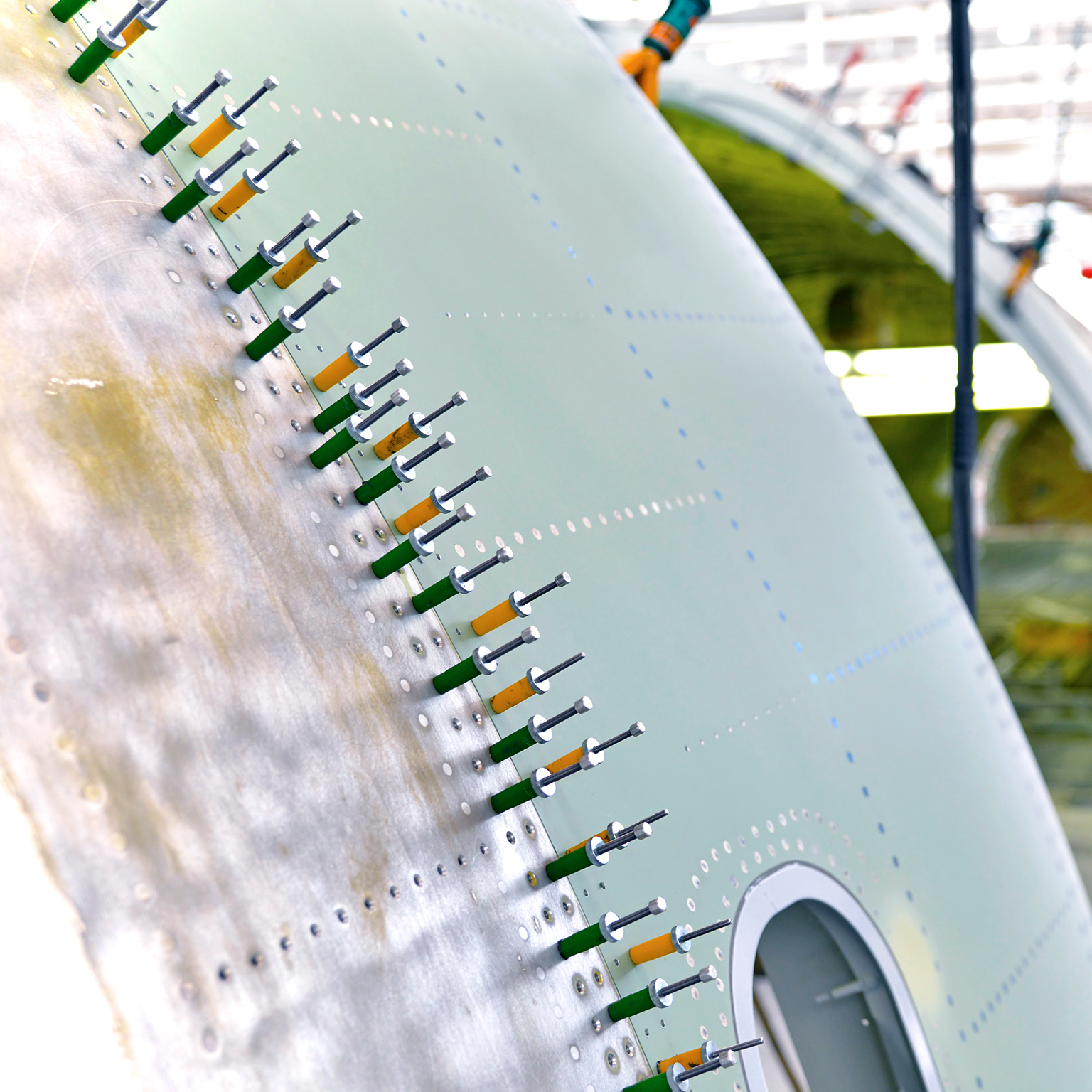 Aircraft production Boeing 757 passenger aircraft assembly