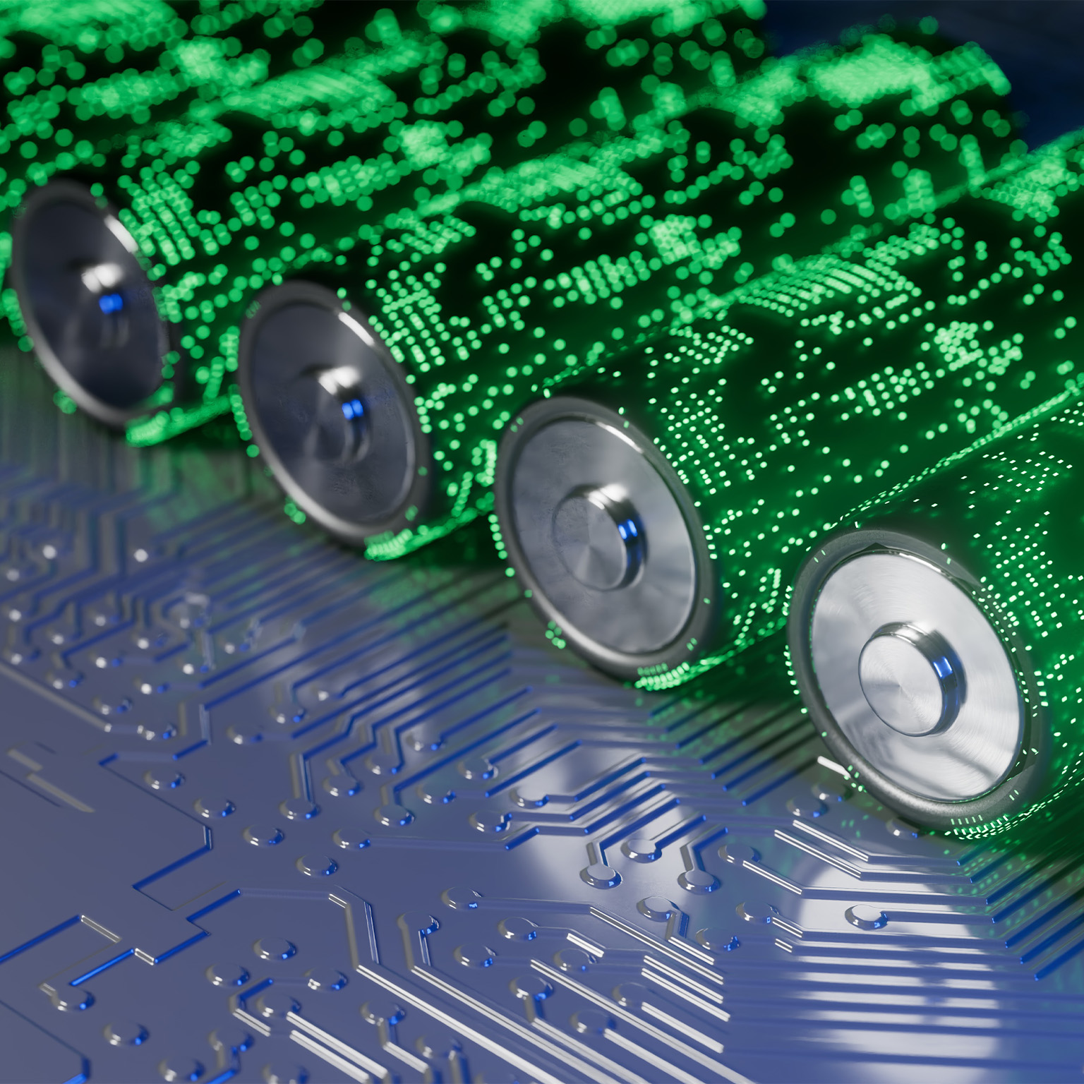 Battery renewable energy innovation EV lithium - stock photo