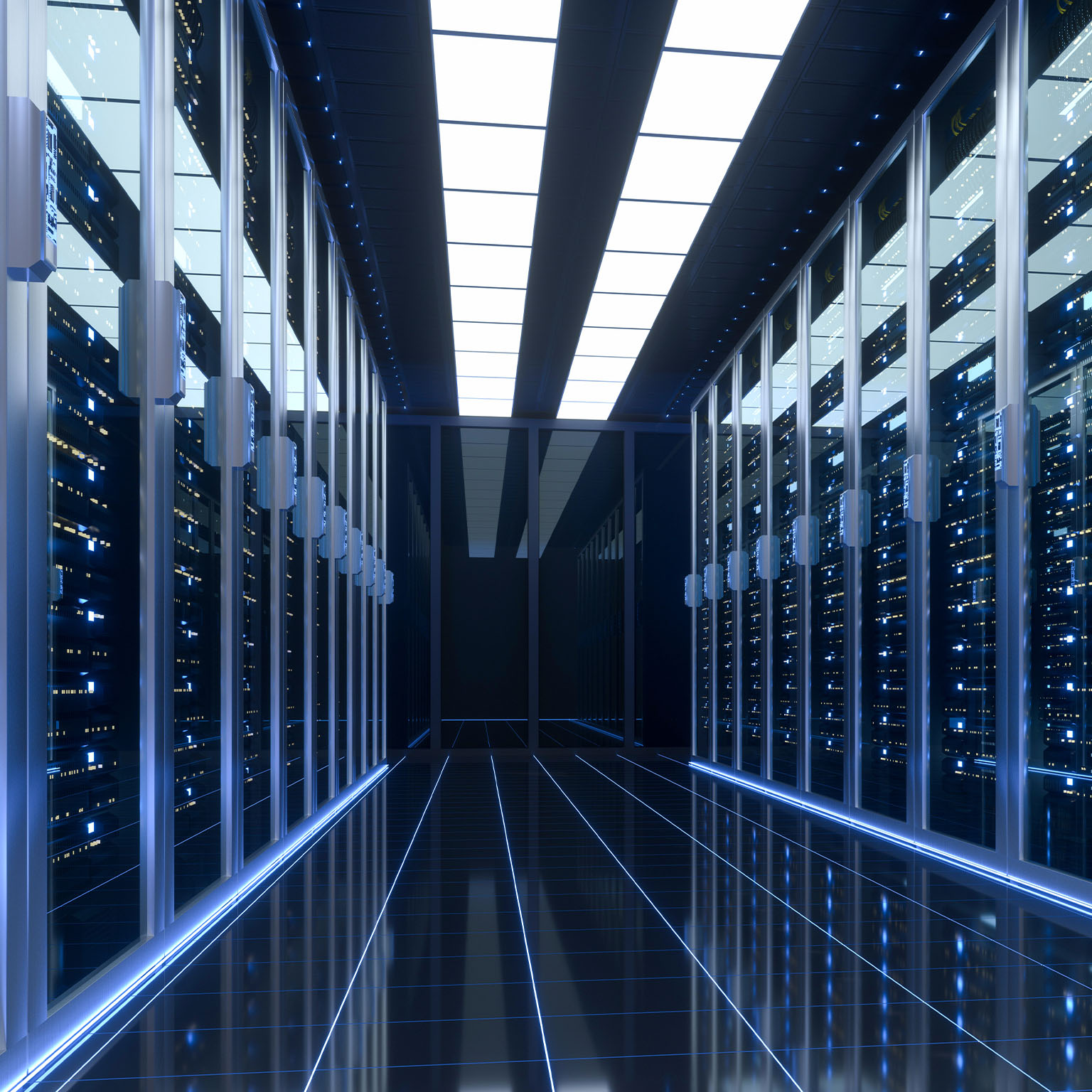 Server Room - stock photo