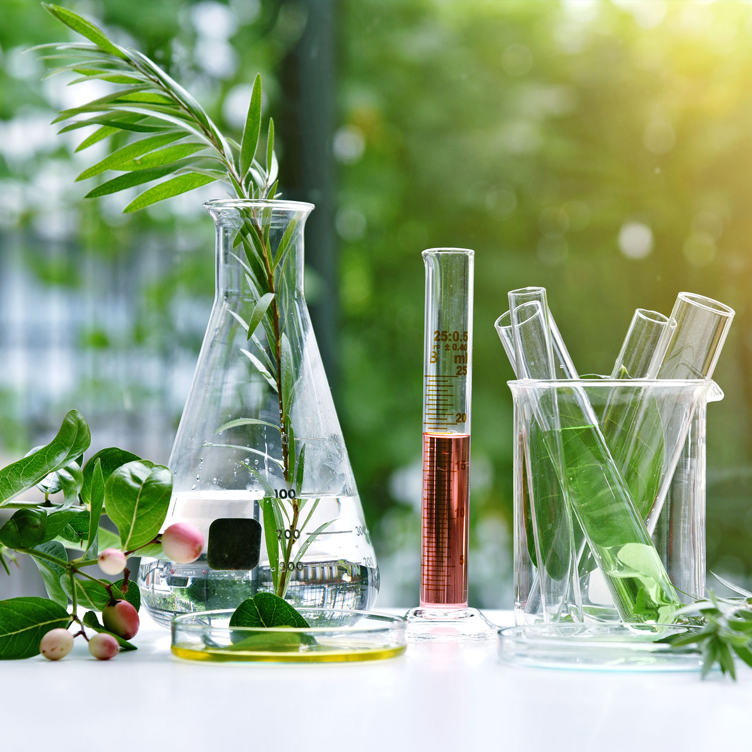 Natural drug research and scientific extraction in glassware