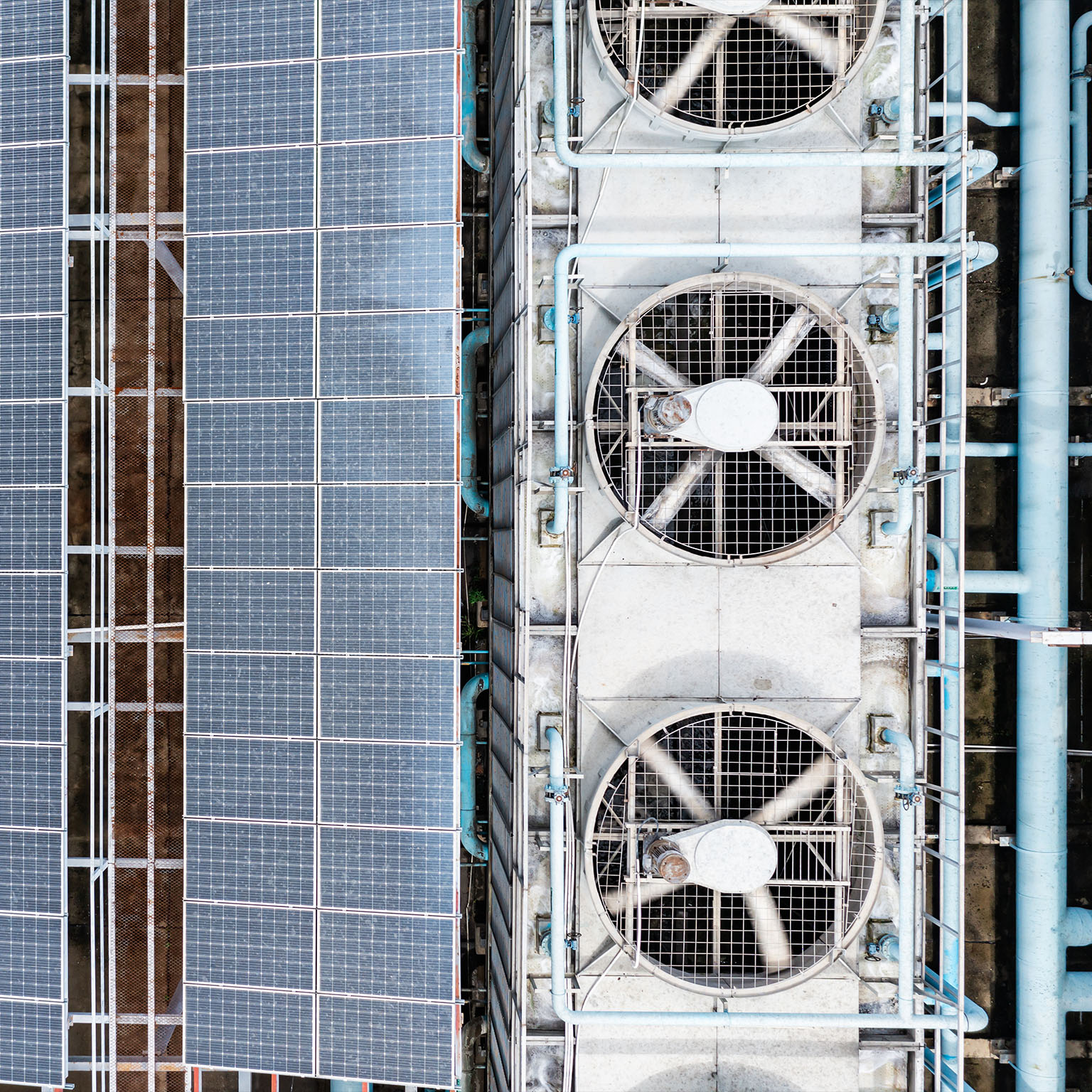 Close-up of solar panels - stock photo