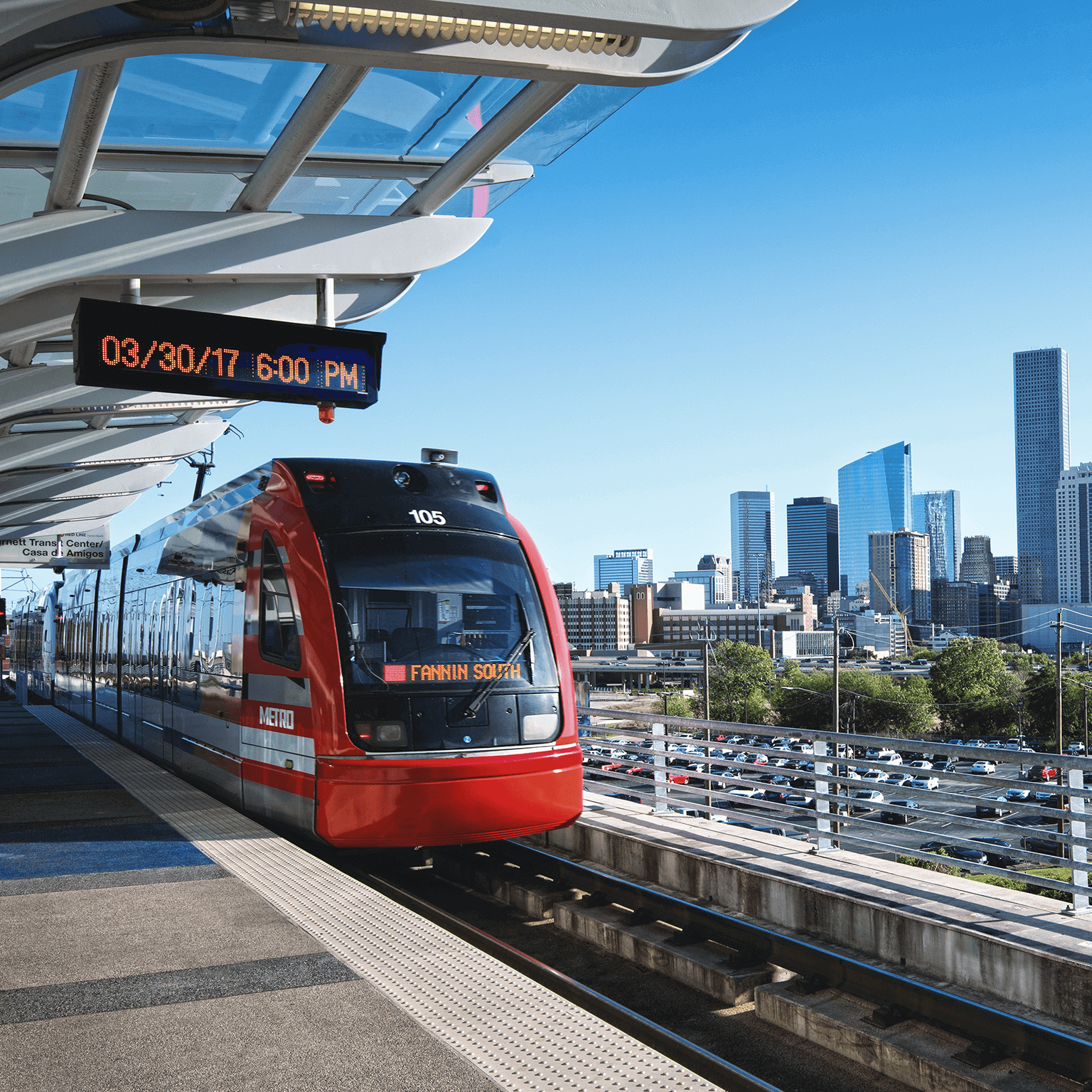 photo of subway train on platform