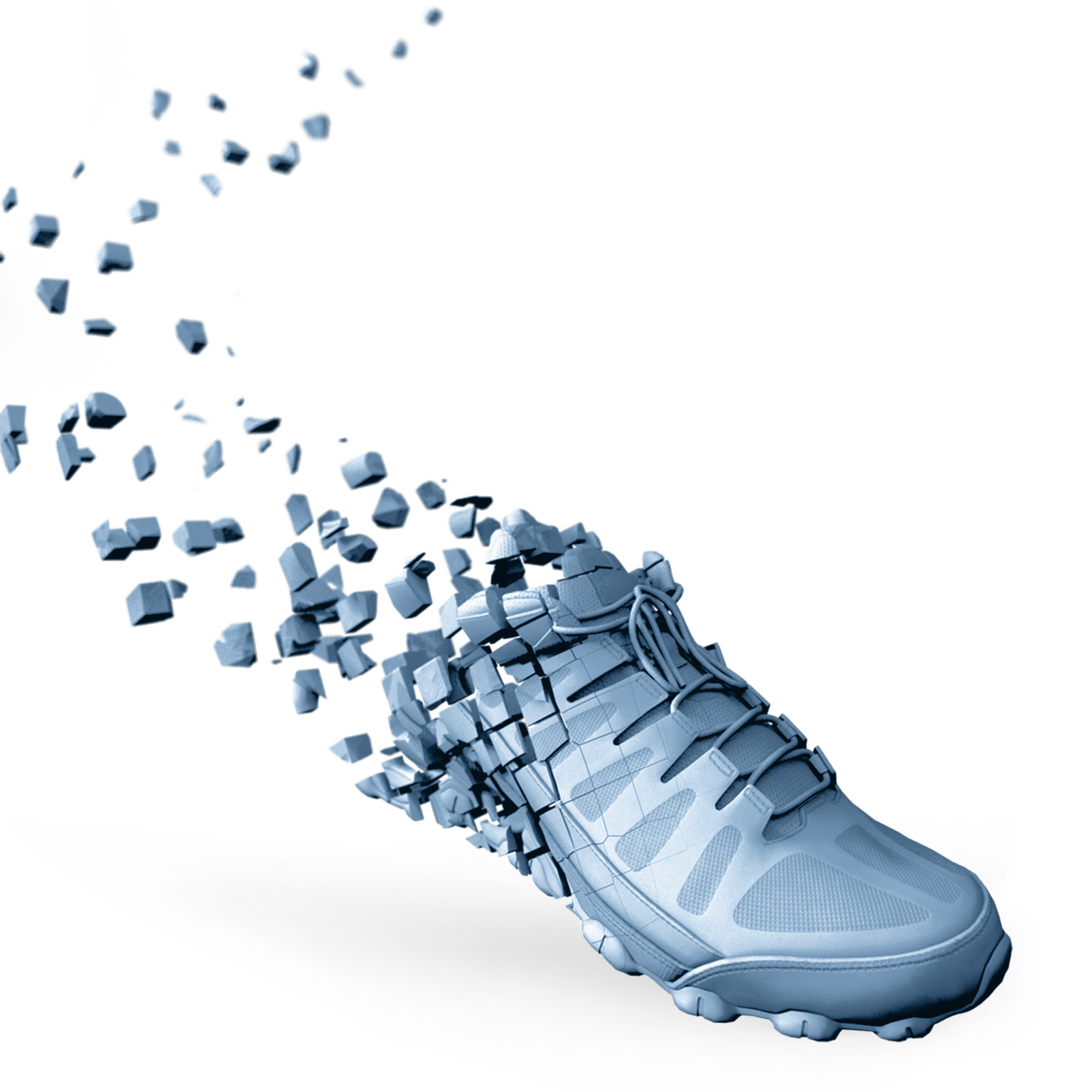 Sports shoe taking shape