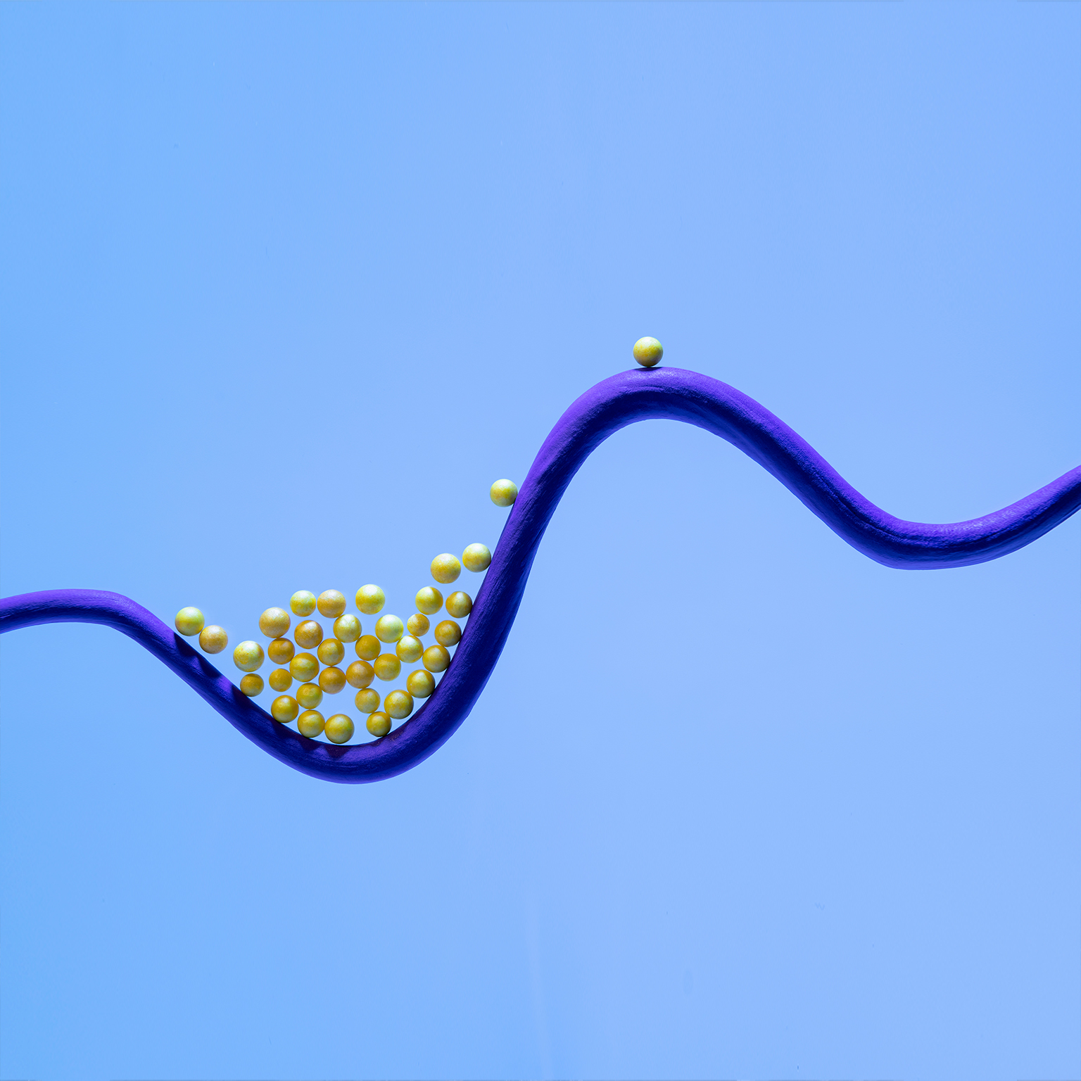 Getting over the hump - stock photo