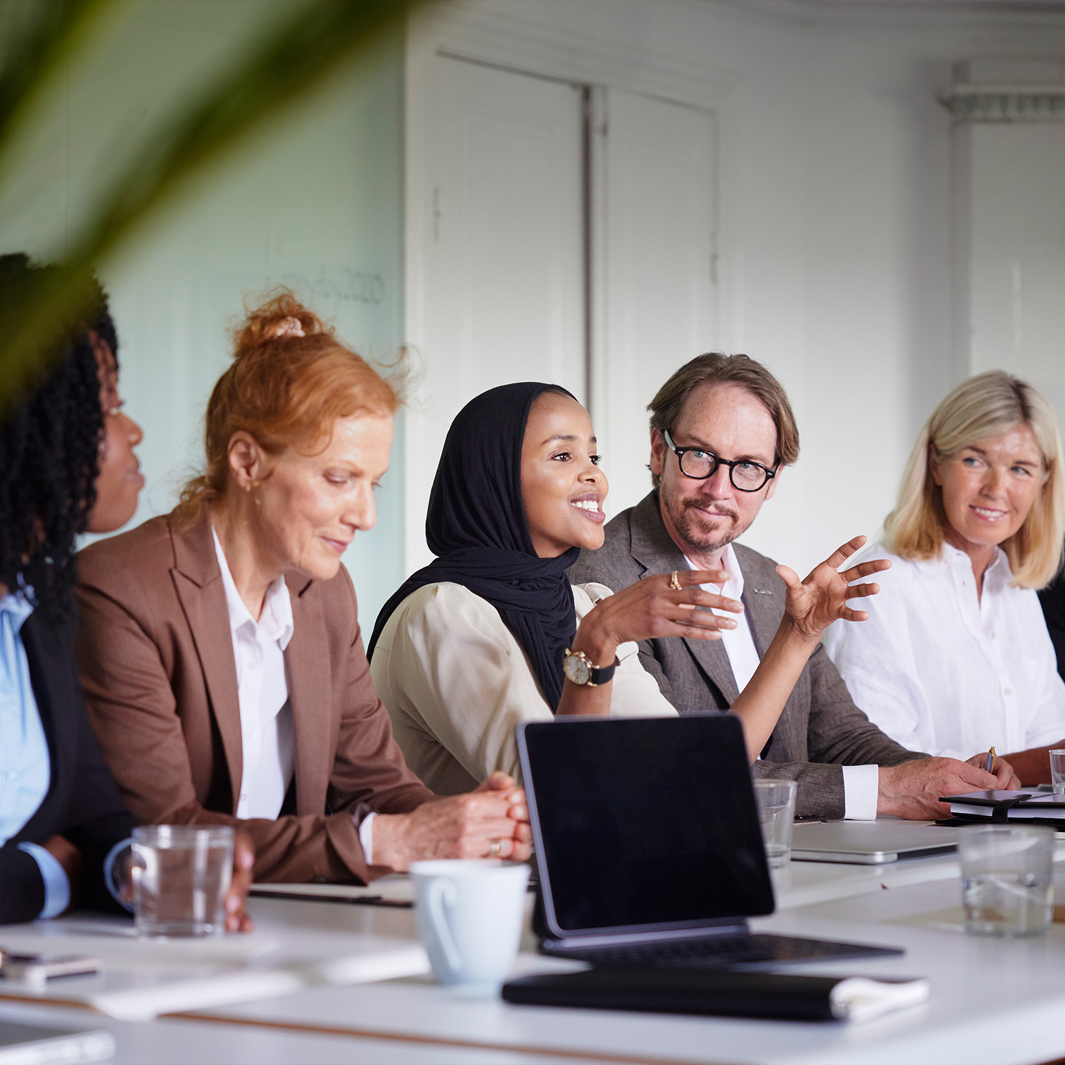 Business people at meeting