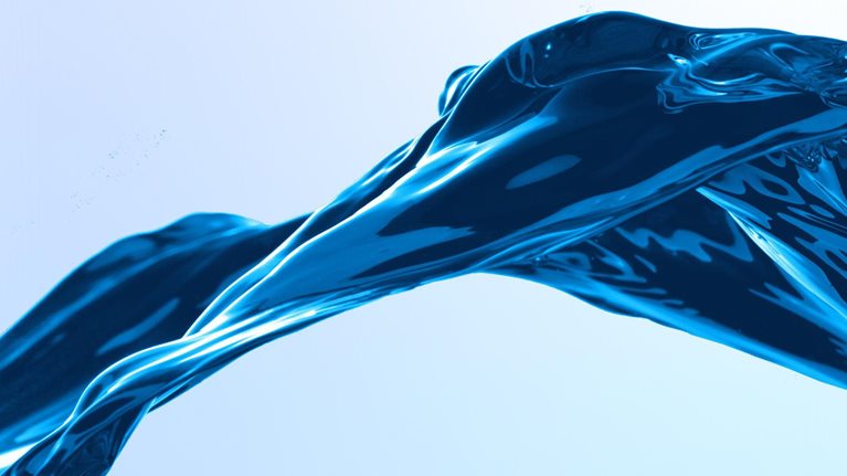 Abstract blue wave