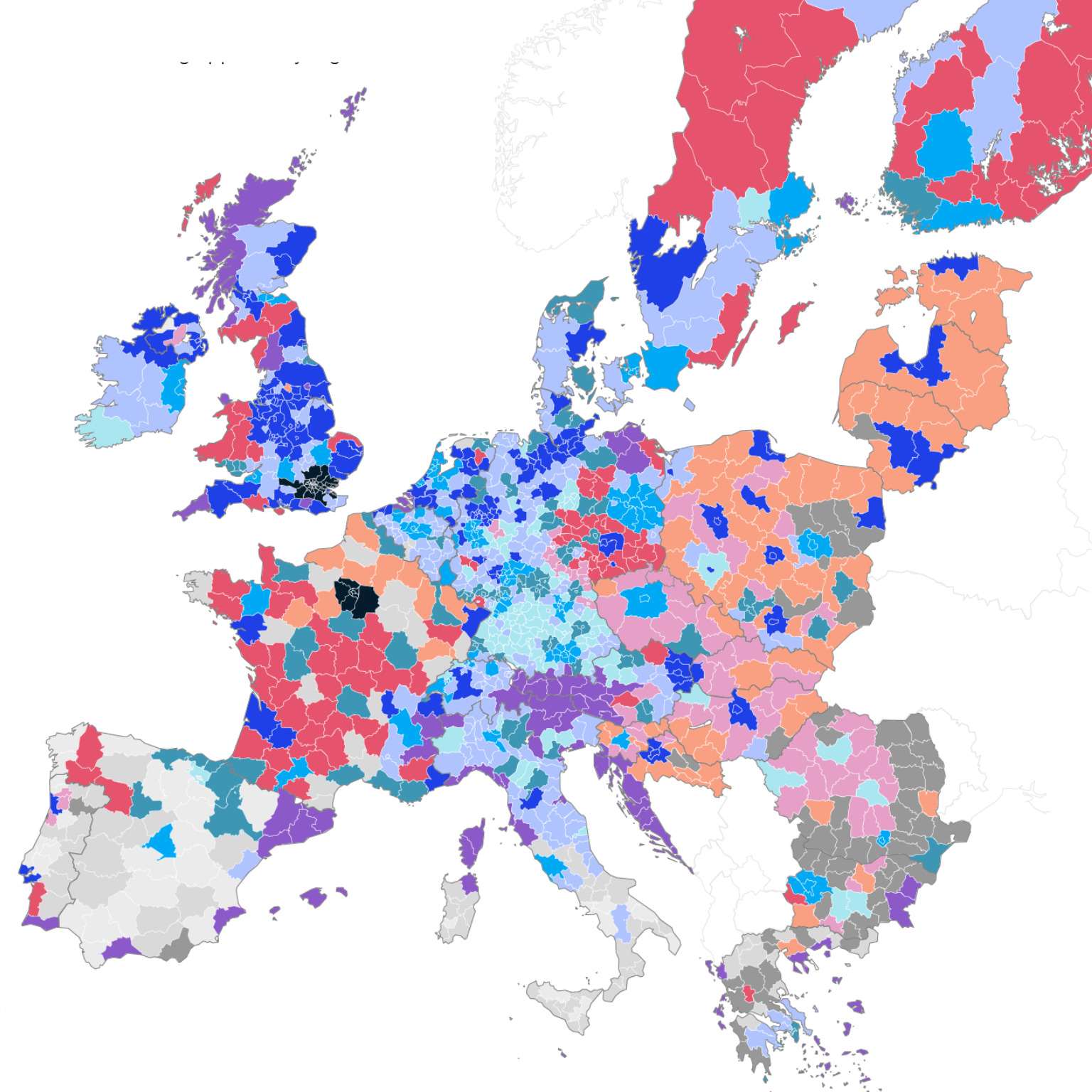 future of work in europe map